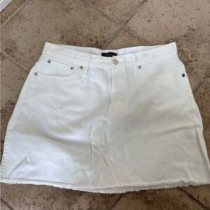 J. Crew White Pencil Mini Skirt Casual